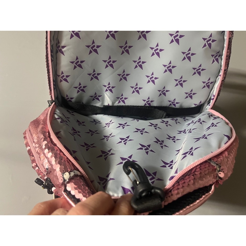 Rebel Athletic Dream Bag Smokey Rose Sequin Cheer Backpack Pink NEW MSRP $138 - Picture 6 of 16